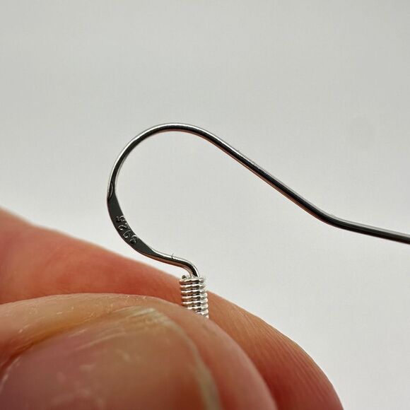 3" long faceted labradorite beads with freshwater pearls dangle earrings! - Picture 9 of 12